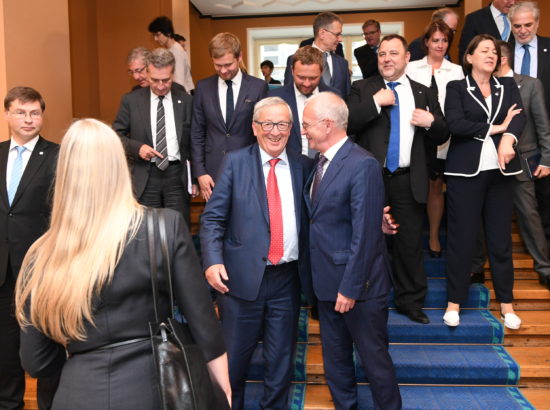 Euroopa Komisjoni president Jean-Claude Juncker ja Riigikogu esimees Eiki Nestor