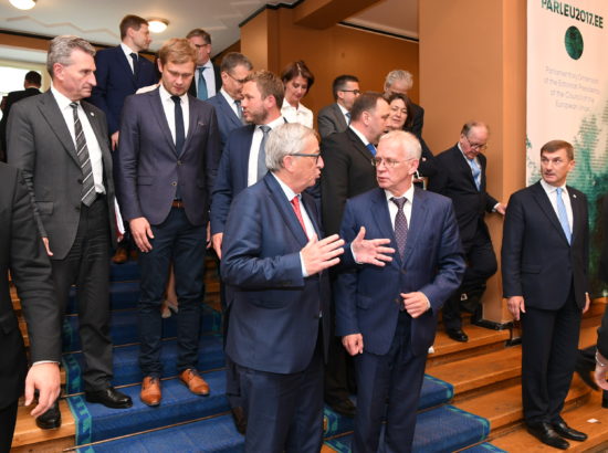 Euroopa Komisjoni president Jean-Claude Juncker ja Riigikogu esimees Eiki Nestor