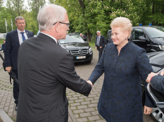 Riigikogu esimees Eiki Nestor kohtus Leedu presidendi Dalia Grybauskaitėga