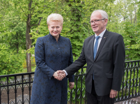 Riigikogu esimees Eiki Nestor kohtus Leedu presidendi Dalia Grybauskaitėga