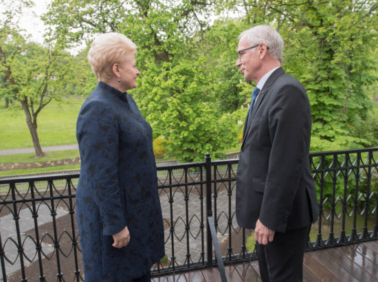 Riigikogu esimees Eiki Nestor kohtus Leedu presidendi Dalia Grybauskaitėga