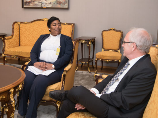 Riigikogu esimees Eiki Nestor kohtus Lõuna-Aafrika Vabariigi suursaadiku Carmen Jolene Smidtiga