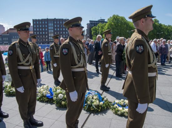 Juuniküüditamise mälestustseremoonia Vabaduse väljakul