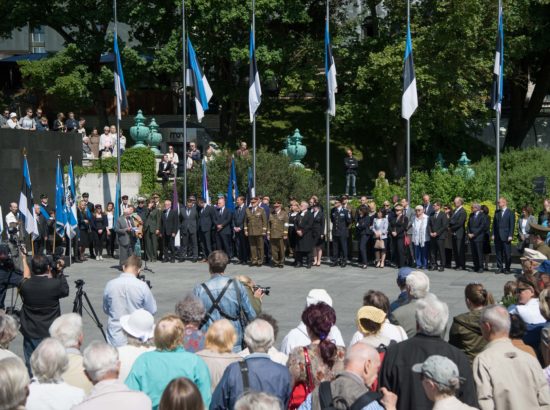 Juuniküüditamise mälestustseremoonia Vabaduse väljakul