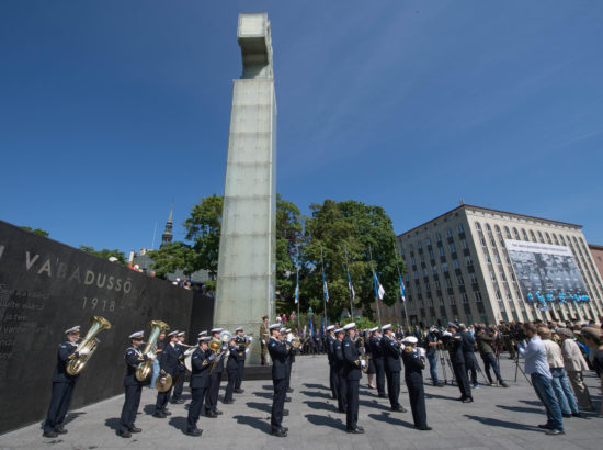 Juuniküüditamise mälestustseremoonia Vabaduse väljakul