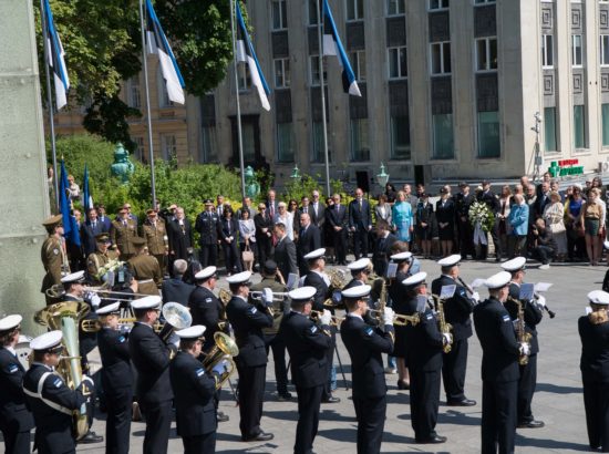 Juuniküüditamise mälestustseremoonia Vabaduse väljakul