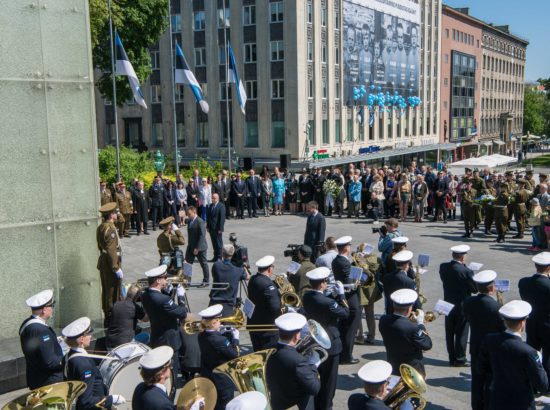 Juuniküüditamise mälestustseremoonia Vabaduse väljakul