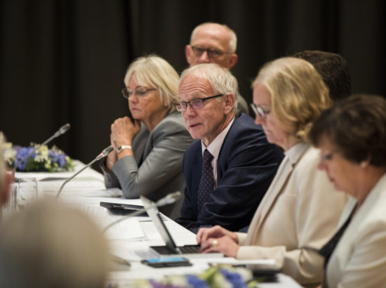 Riigikogu esimees Eiki Nestor Põhjamaade ja Balti riikide parlamentide esimeeste konverentsil Lillehammeris