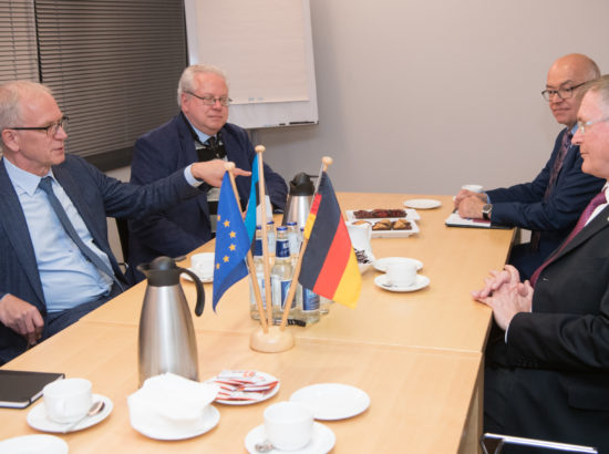 Riigikogu esimees Eiki Nestor kohtub Saksa Parlamendi aseesimehe Johannes Singhammeriga