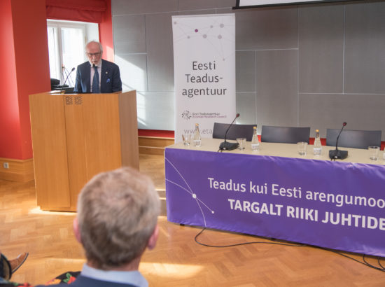 Konverents "Teadus kui Eesti arengumootor (IV). Targalt riiki juhtides" Riigikogu konverentsisaalis