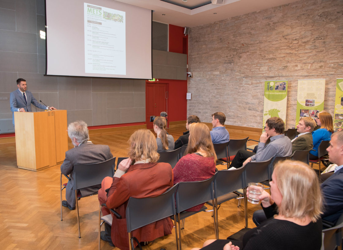 keskkonnakomisjoni ja kodanikuühenduse Eesti Metsa Abiks koostöös korraldatud konverents "Mets kui loodusvara ja ühine vastutus"
