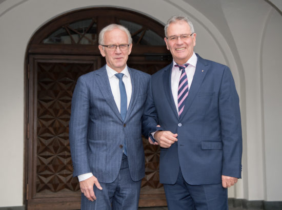 Riigikogu esimees Eiki Nestor kohtus Austria parlamendi ülemkoja presidendi Edgar Mayeriga