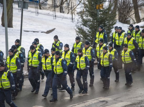 Riigikogu aseesimees Enn Eesmaa osales EV100 raames toimuval Politsei- ja Piirivalveameti Põhja prefektuuri pidulikul rivistusel Kuberneri aias