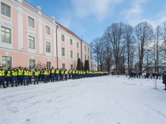 Riigikogu aseesimees Enn Eesmaa osales EV100 raames toimuval Politsei- ja Piirivalveameti Põhja prefektuuri pidulikul rivistusel Kuberneri aias