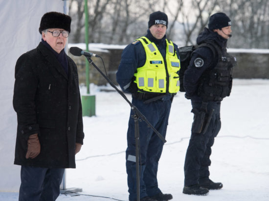 Riigikogu aseesimees Enn Eesmaa osales EV100 raames toimuval Politsei- ja Piirivalveameti Põhja prefektuuri pidulikul rivistusel Kuberneri aias