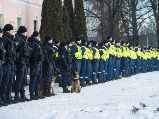 Riigikogu aseesimees Enn Eesmaa osales EV100 raames toimuval Politsei- ja Piirivalveameti Põhja prefektuuri pidulikul rivistusel Kuberneri aias