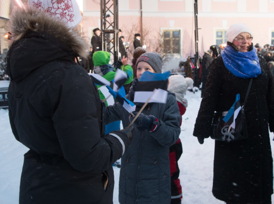 Eesti Vabariigi 100. aastapäeva lipuheiskamise tseremoonia