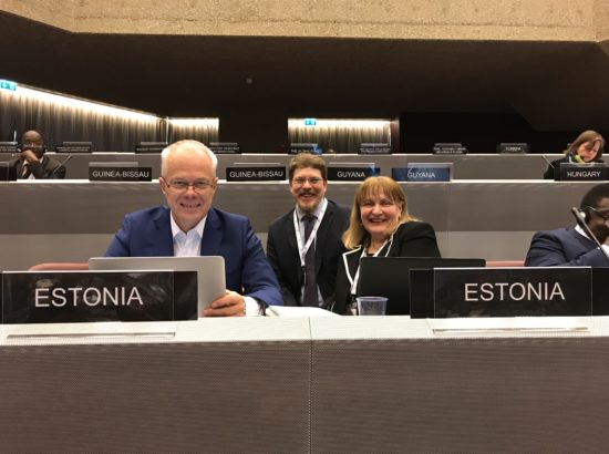 Parlamentidevahelise Liidu (IPU) Eesti delegatsiooni esimees Helmen Kütt ja liige Toomas Kivimägi osalevad 138. IPU assambleel Genfis Šveitsis