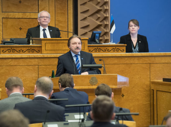 Täiskogu istung, Janar Holmi nimetamine riigikontrolöri ametisse