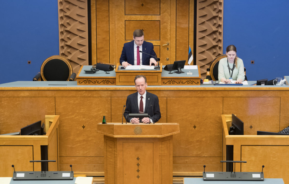 Täiskogu istung, olulise tähtsusega riikliku küsimuse „Eesti keel kui riiklik taristu“ arutelu
