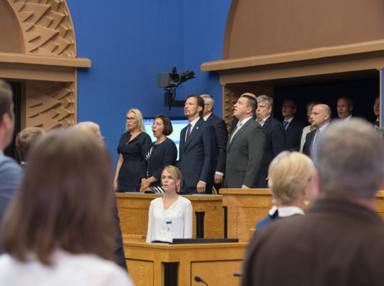 Riigikogu sügisistungjärgu avaistung, 10. september 2018