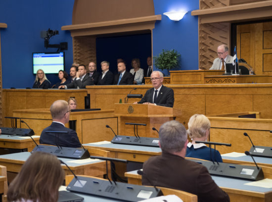 Riigikogu sügisistungjärgu avaistung, 10. september 2018