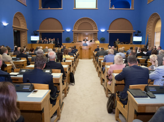 Riigikogu sügisistungjärgu avaistung, 10. september 2018