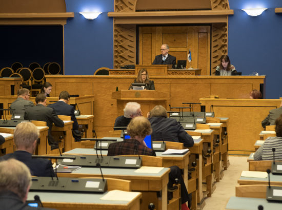 Täiskogu istung, olulise tähtsusega riikliku küsimuse „Vabadusele, õiglusele ja õigusele rajatud riik“ arutelu