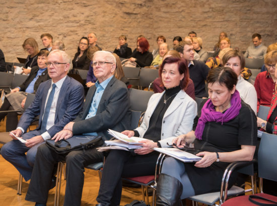 Riigikogu esimees Eiki Nestor ütles avasõnad foorumil Säästva Arengu Foorum 2018