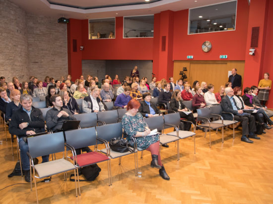 Riigikogu esimees Eiki Nestor ütles avasõnad foorumil Säästva Arengu Foorum 2018