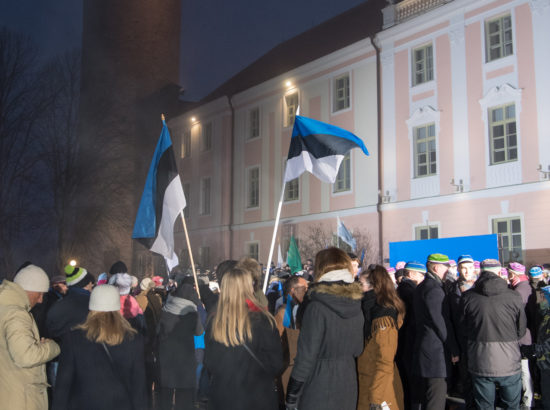 Eesti Vabariigi aastapäeva lipuheiskamise tseremoonia