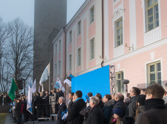 Eesti Vabariigi aastapäeva lipuheiskamise tseremoonia