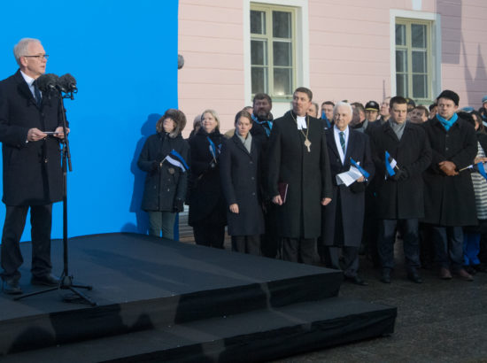 Eesti Vabariigi aastapäeva lipuheiskamise tseremoonia