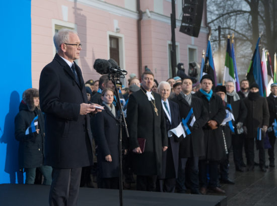 Eesti Vabariigi aastapäeva lipuheiskamise tseremoonia