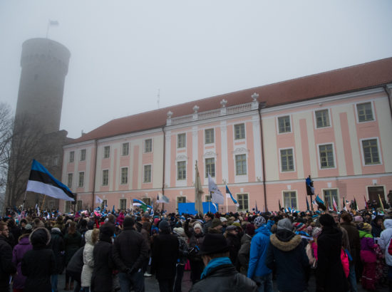 Eesti Vabariigi aastapäeva lipuheiskamise tseremoonia