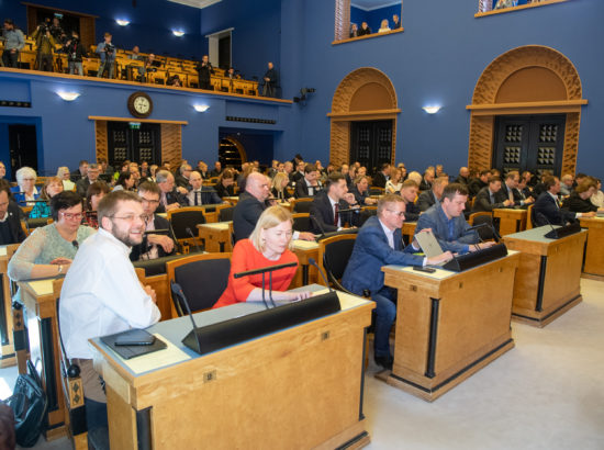 Täiskogu istung, peaministrikandidaadi Kaja Kallase ettekanne