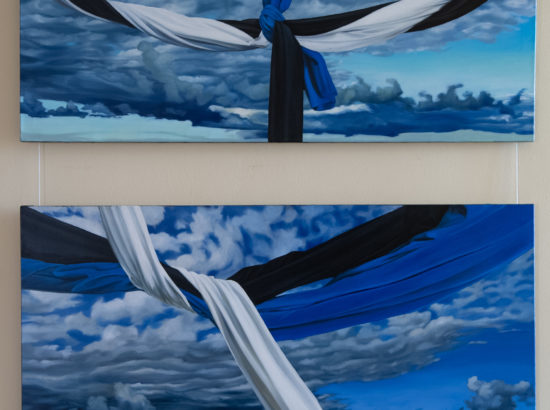 Kunstnik Mall Nukke maalinäituse „Kolmevärvi mängud II“ avamine