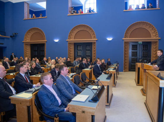 Täiskogu istung, peaministrikandidaadi Jüri Ratase ettekanne