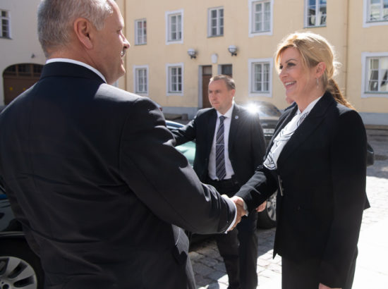 Riigikogu esimees Henn Põlluaas kohtus Horvaatia presidendi Kolinda Grabar-Kitarovićiga
