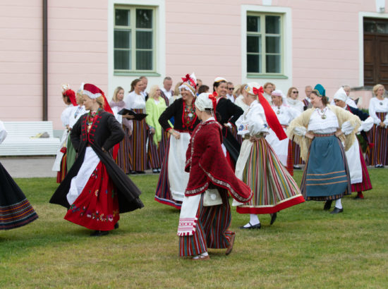 XXVII laulu- ja XX tantsupeo tuli jõudis Toompeale Kuberneri aeda ning viidi Pika Hermanni torni ööbima