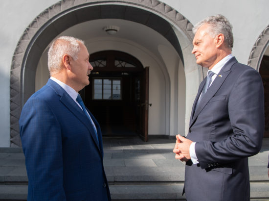 Riigikogu esimees Henn Põlluaas kohtus Leedu Vabariigi presidendi Gitanas Nausėdaga