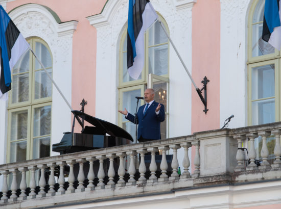 Ott Leplandi ja Rein Rannapi kontsert Toompea lossi rõdul