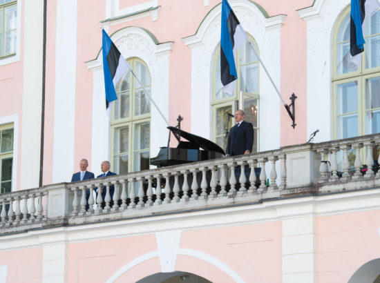 Ott Leplandi ja Rein Rannapi kontsert Toompea lossi rõdul