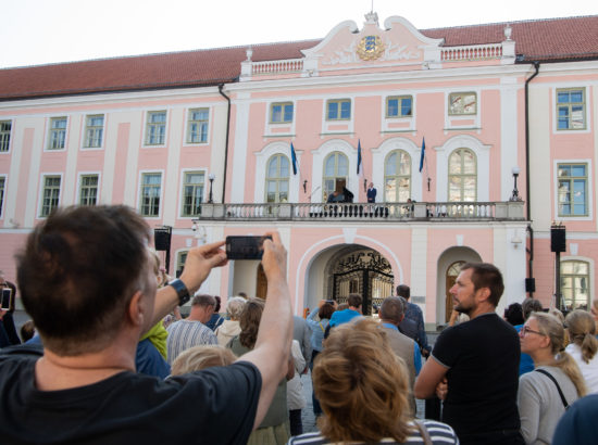 Ott Leplandi ja Rein Rannapi kontsert Toompea lossi rõdul