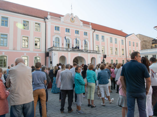 Eesti Vabariigi iseseisvuse taastamise 28. aastapäeva tähistamine Toompeal