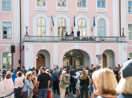 Ott Leplandi ja Rein Rannapi kontsert Toompea lossi rõdul