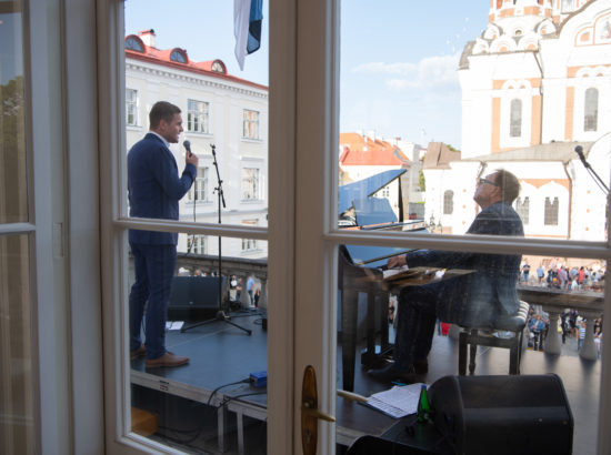 Ott Leplandi ja Rein Rannapi kontsert Toompea lossi rõdul