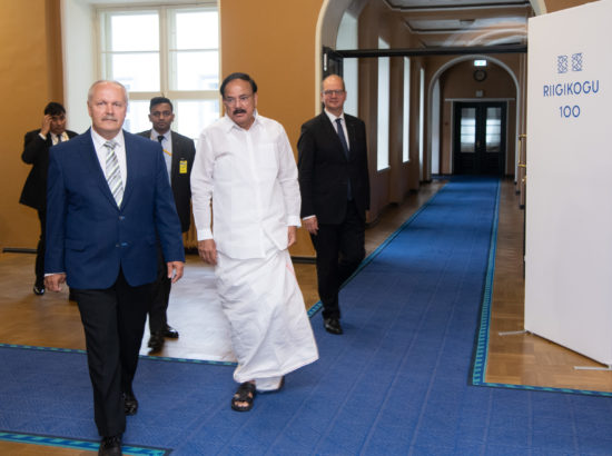 Riigikogu esimees Henn Põlluaas kohtus India asepresidendi M. Venkaiah Naiduga