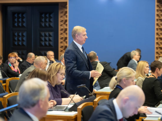 Täiskogu istung, peaministri poliitiline avaldus seoses 2020. aasta riigieelarve seaduse eelnõu üleandmisega