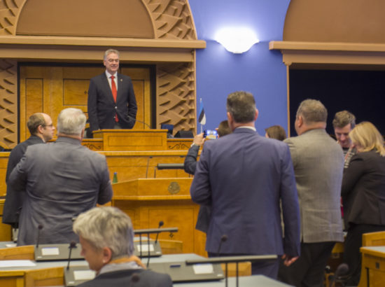 Põhja-Makedoonia parlamendi aseesimehe Goran Misovski juhitud delegatsioon tutvus Riigikogu tööga